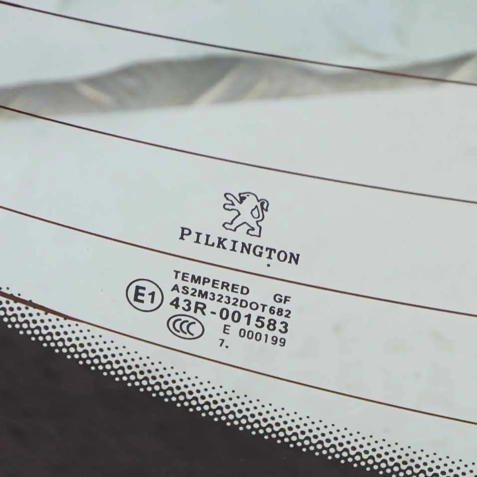 Window Glass Glazing AS2 Glass Panel to Peugeot 207 Hatchback Rear with Part number 8744Y6 Peugeot 207 Hatchback Rear Window Glass Glazing AS2 Glass Panel - SKU 8744Y6 - Part number 8744Y6