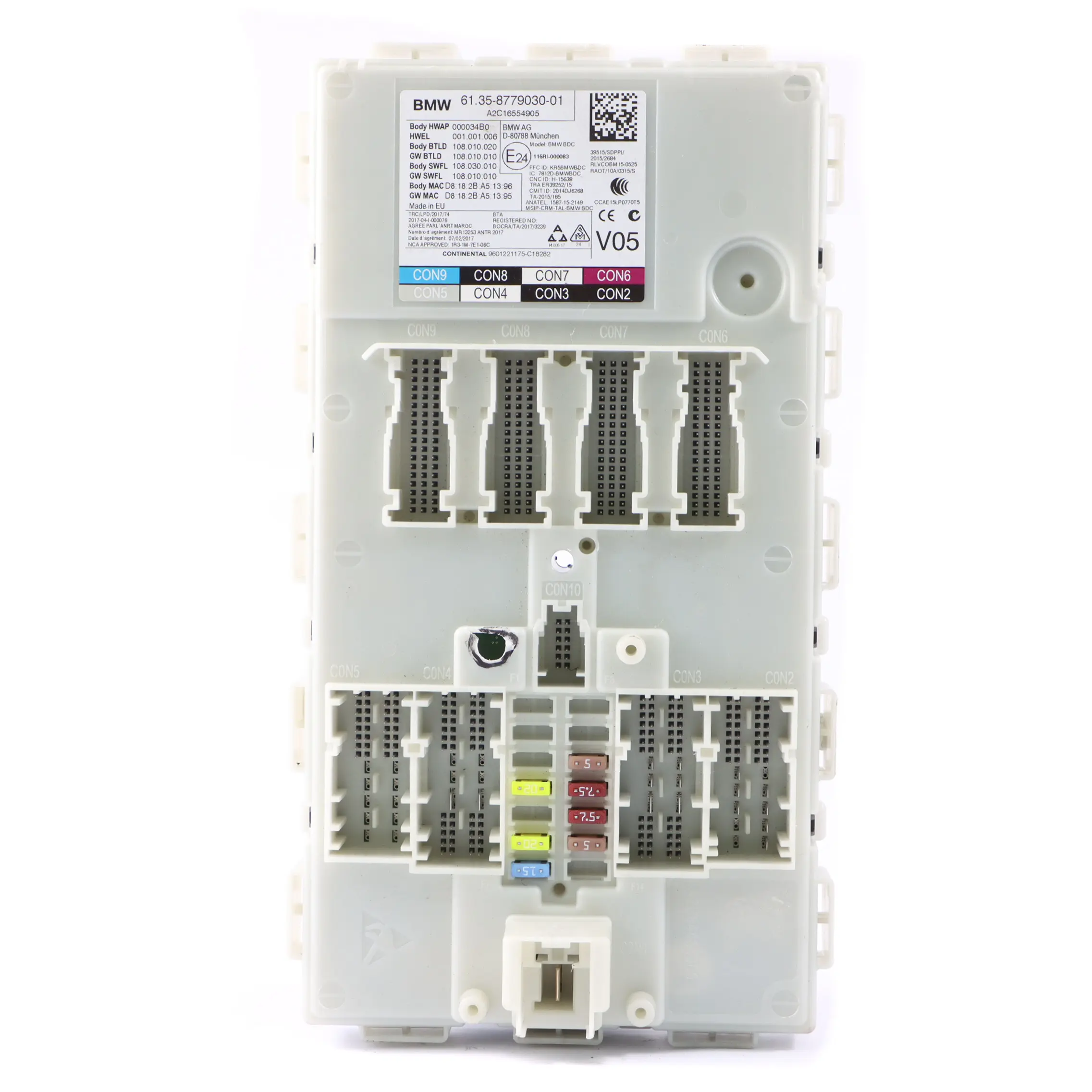 BMW G30 G31 Modulo Controllo Corpo Comfort Unità FEM ECU V05 8779030