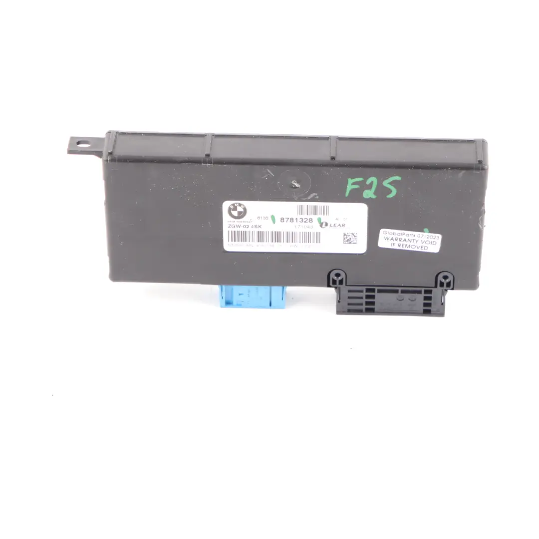 BMW X3 F25 Central Gateway Module Control Unit Lear ZGW-02 4SK - SKU 8781328 - Part number 8781328
