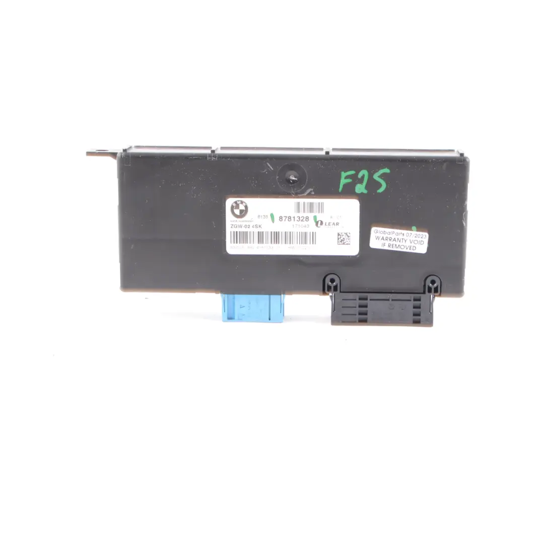 BMW X3 F25 Central Gateway Module Control Unit Lear ZGW-02 4SK - SKU 8781328 - Part number 8781328