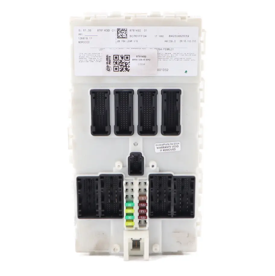 Fem Module BMW 325i M Sport Fuse Box Control Module Unit to with Part number 8781450 Fem Module BMW 325i M Sport Fuse Box Control Module Unit - SKU 8781450 - Part number 8781450
