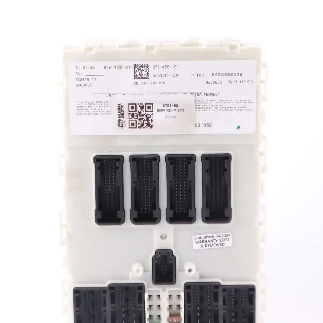 Fem Module BMW 325i M Sport Fuse Box Control Module Unit to with Part number 8781450 Fem Module BMW 325i M Sport Fuse Box Control Module Unit - SKU 8781450 - Part number 8781450
