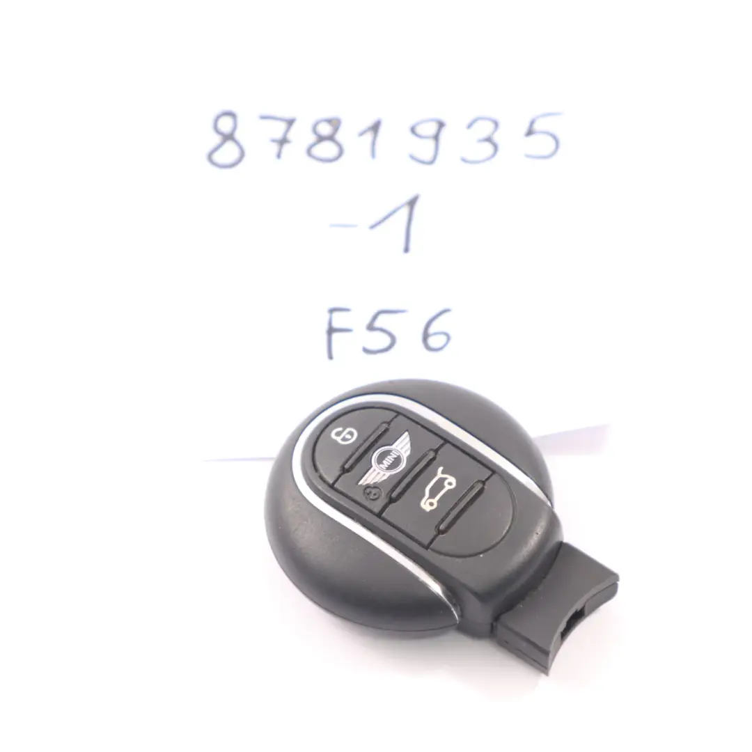  Funkschlüssel Mini Cooper One F55 F56 F57 F60 Radio Alarm Fob Taste 434 MHz - SKU 8781935-1 - Teilenummer 8781935
