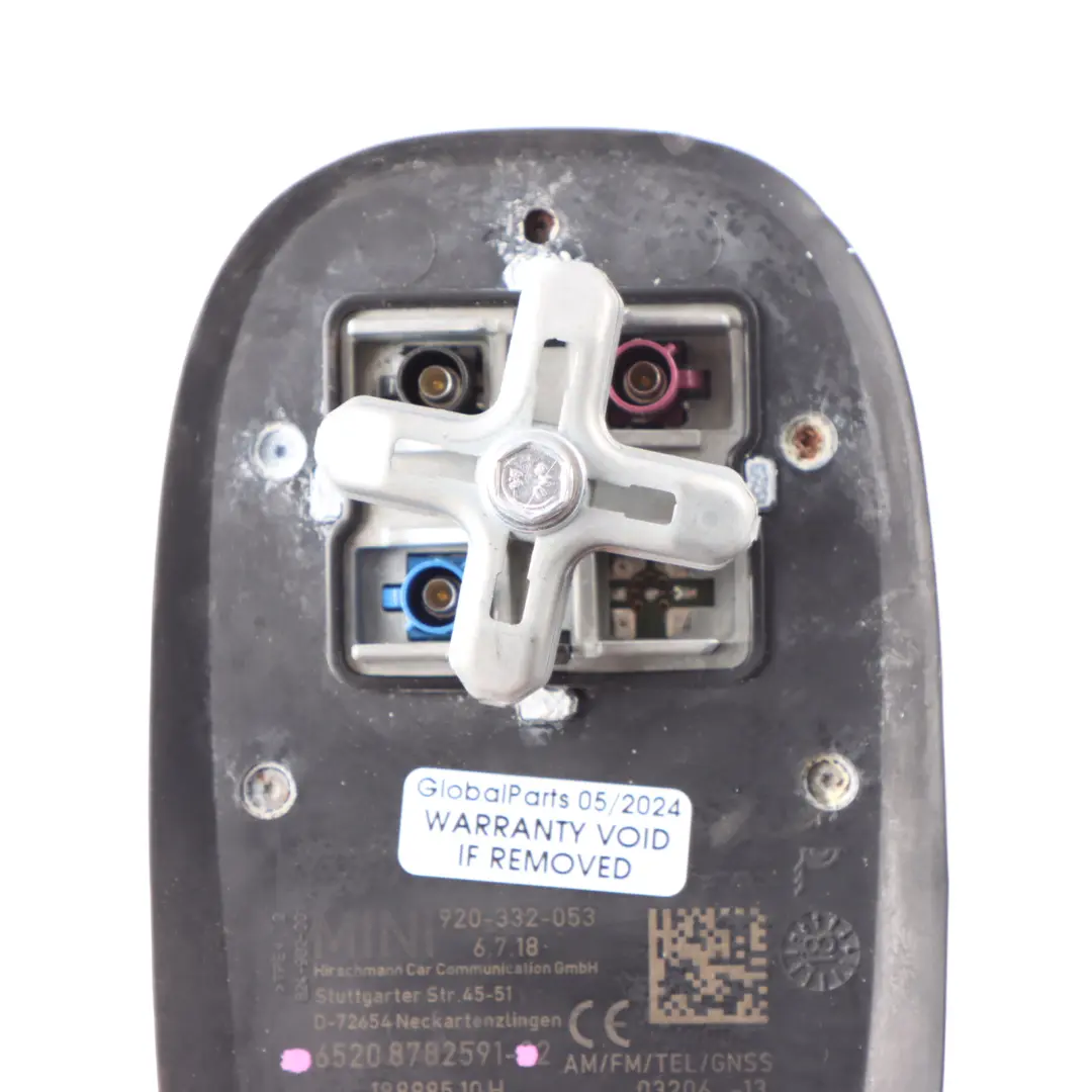 Mini Cooper F55 F56 Antena de techo AM/FM/GPS/TEL 6520 - SKU 8782591-1 - Número de pieza 8782591