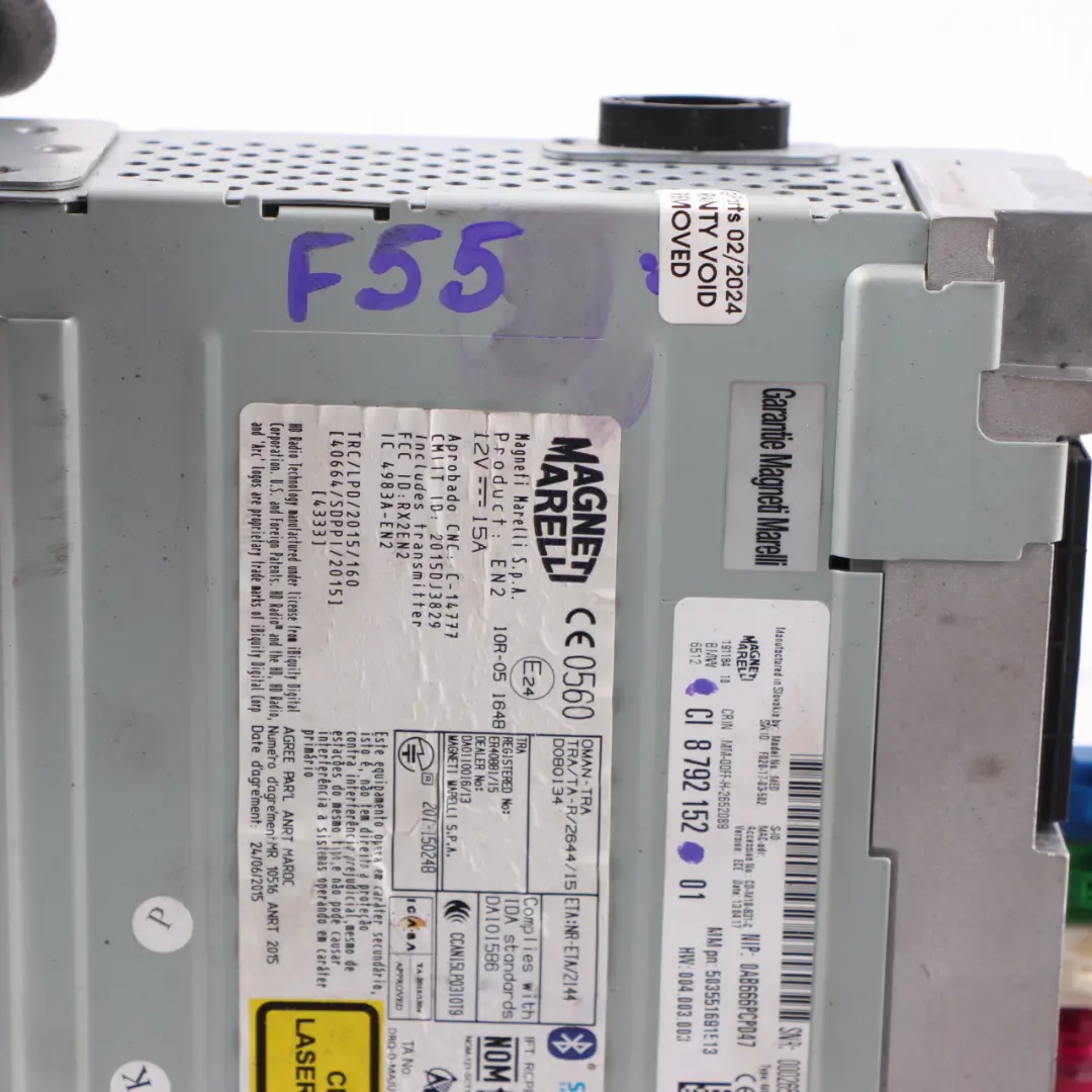 Player BMW F20 F21 F30 F32 Mini F55 F56 Radio DAB Bluetooth Head Unit to CD with Part number 8792152 CD Player BMW F20 F21 F30 F32 Mini F55 F56 Radio DAB Bluetooth Head Unit - SKU 8792152 - Part number 8792152