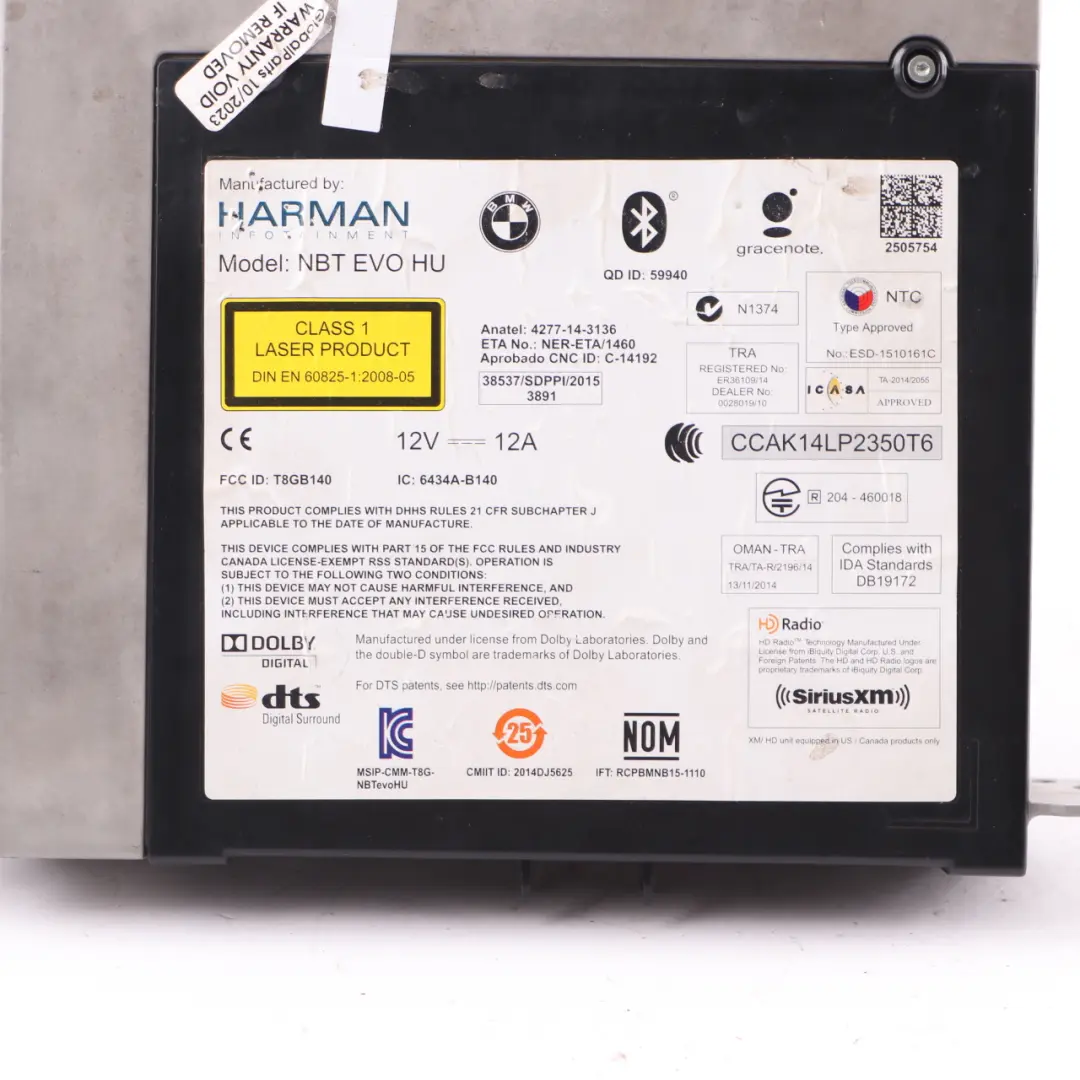 Radio Professional Navigation Sat Nav Head Unit to BMW F20 F21 F30 F31 LCI with Part number 8794119 BMW F20 F21 F30 F31 LCI Radio Professional Navigation Sat Nav Head Unit - SKU 8794119-1 - Part number 8794119