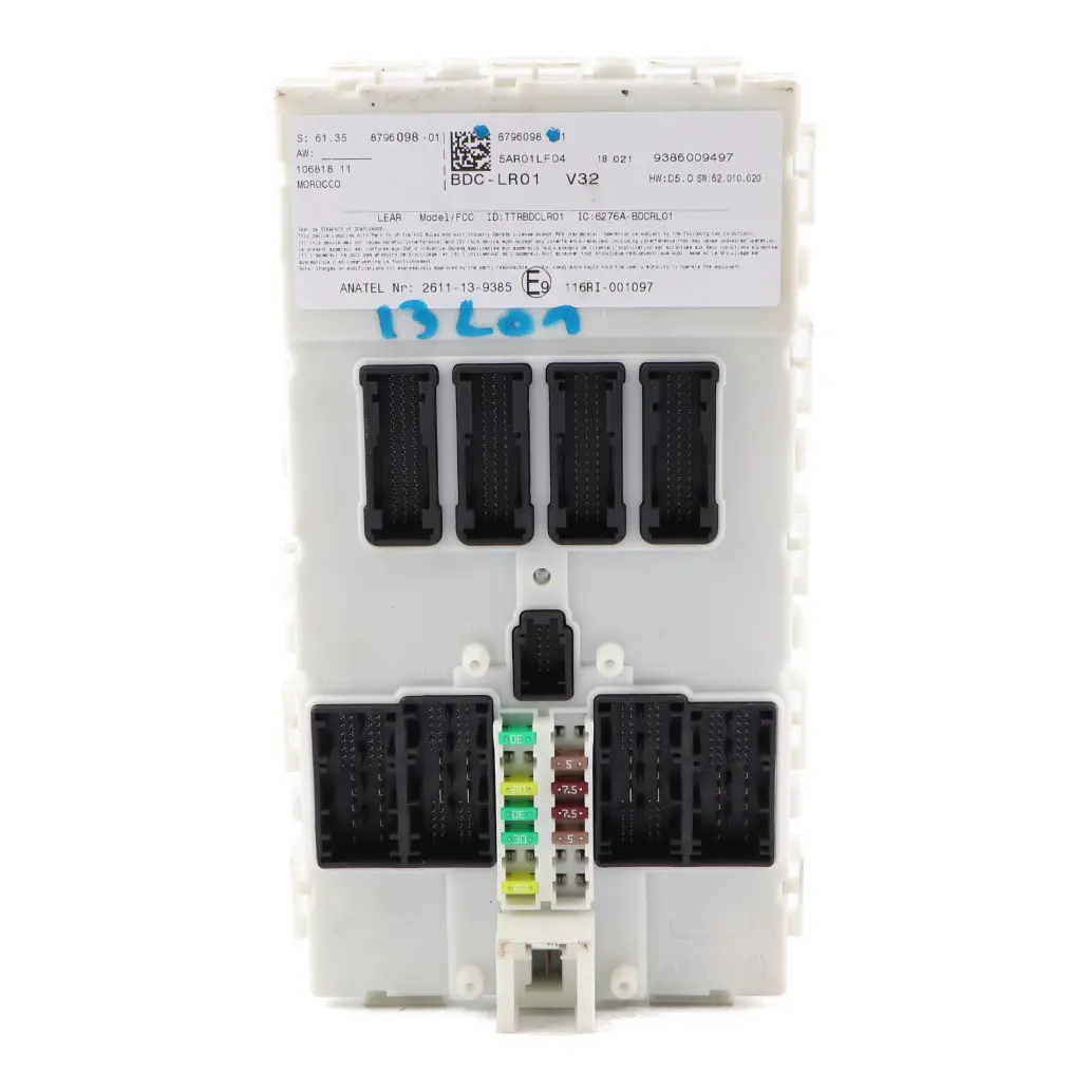 Body Comfort Control Unit BDC Module ECU Lear to BMW i3 I01 with Part number 8796098 BMW i3 I01 Body Comfort Control Unit BDC Module ECU Lear - SKU 8796098 - Part number 8796098