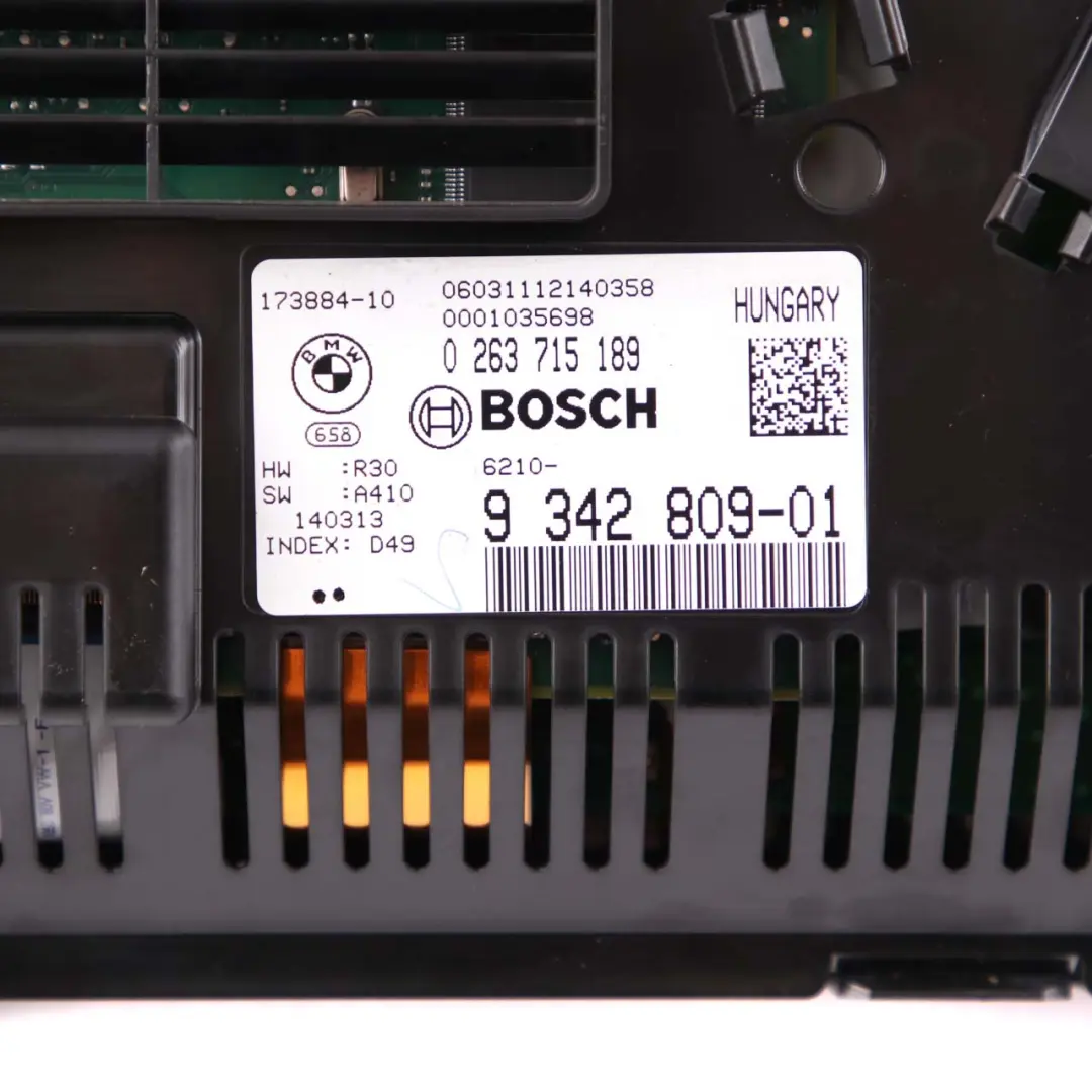 BMW F10 F11 LCI Instrument Cluster Speedo Clocks Manual Diesel 9342809 - SKU 8796113 - Part number 8796113