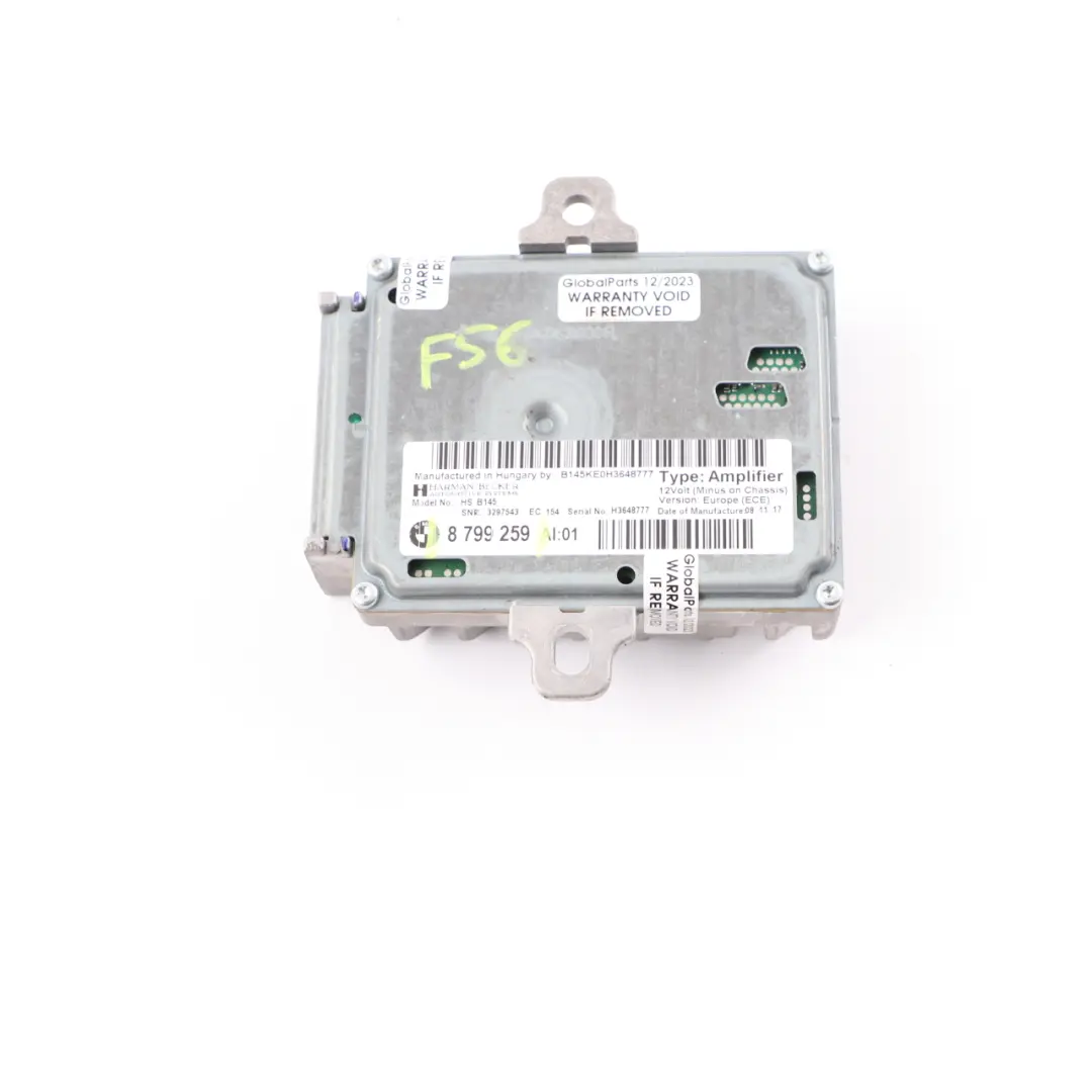 Sound Design Radio Audio Amplifer Control Unit Module para Mini F56 Active con número de pieza 8799259 Mini F56 Active Sound Design Radio Audio Amplifer Control Unit Module - SKU 8799259 - Número de pieza 8799259