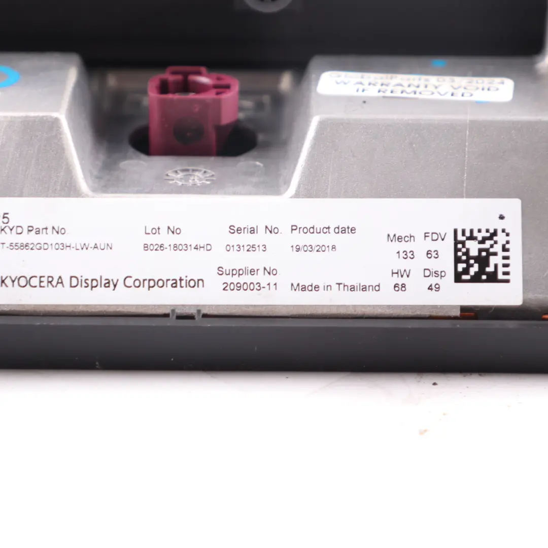 Dashboard Central Information Display 10,25" On Board Monitor to BMW G30 with Part number 9826394 BMW G30 Dashboard Central Information Display 10,25" On Board Monitor - SKU 8801702 - Part number 9826394