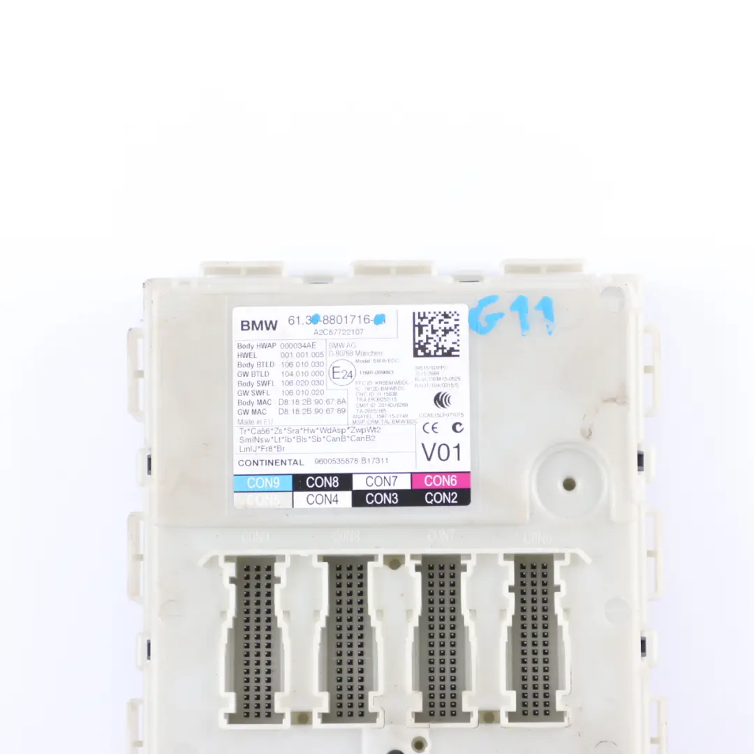 BMW G11 ECU Body Domain Controller BDC Comfort/Convenience Module - SKU 8801716 - Part number 8801716