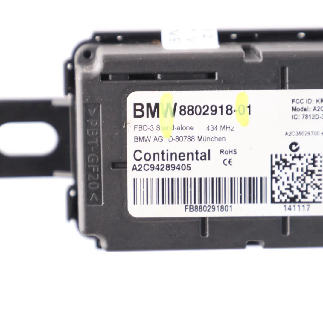 BMW F20 F30 Mini F55 F56 Radio Remote Control Receiver 434 MHZ - SKU 8802918 - Part number 6844138