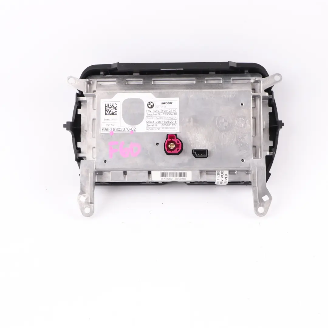 Schermo Mini F55 F56 F60 Unità navigazione satellitare multimediale 6,5" per con numero di parte 8803370 Schermo Mini F55 F56 F60 Unità navigazione satellitare multimediale 6,5" - SKU 8803370 - Numero di parte 8803370