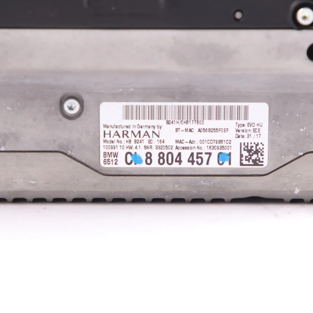 BMW F20 F21 F22 F30 F31 LCI Hauptgerät Media DAB Navigation Professional - SKU 8804457 - Teilenummer 8804457