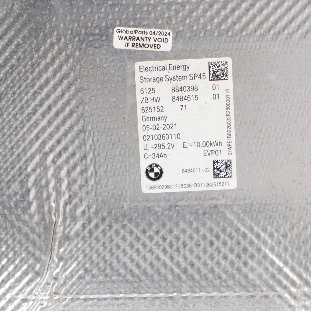 Module Electrical Energy Storage to Mini Countryman F60 Hybrid Battery with Part number 8840398 Mini Countryman F60 Hybrid Battery Module Electrical Energy Storage - SKU 8840398 - Part number 8840398