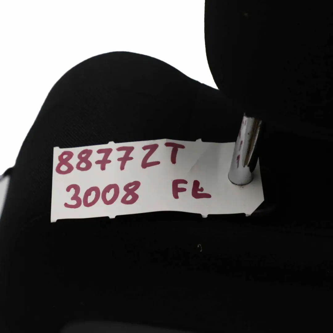 Peugeot 3008 Vordersitz Links Stoff Schwarz - SKU 8877ZT - Teilenummer 8877ZT