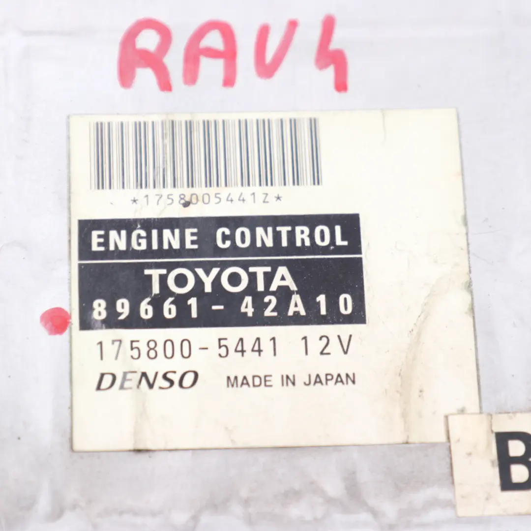 1CD-FTV Diesel Motore controllo ECU cambio manuale 89661-42A10 per Toyota RAV4 2.0d con numero di parte 8966142A10 Toyota RAV4 2.0d 1CD-FTV Diesel Motore controllo ECU cambio manuale 89661-42A10 - SKU 8966142A10 - Numero di parte 8966142A10