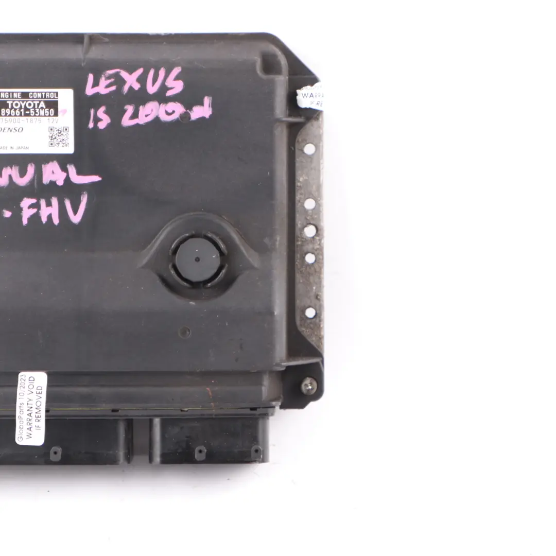 Lexus IS200 d 2AD-FHV Diesel Engine Control Unit Module ECU Manual - SKU 8966153M50 - Part number 8966153M50
