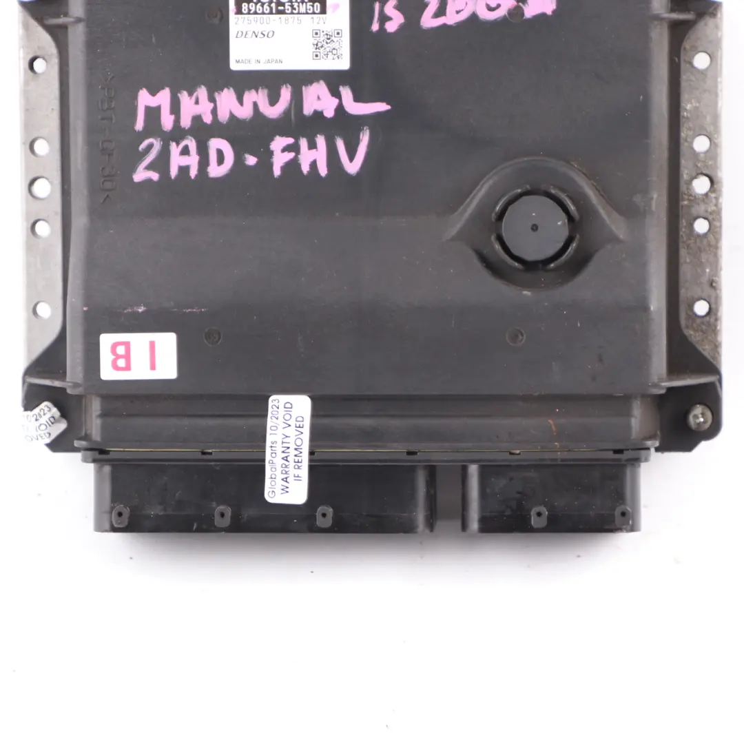 Lexus IS200 d 2AD-FHV Diesel Engine Control Unit Module ECU Manual - SKU 8966153M50 - Part number 8966153M50