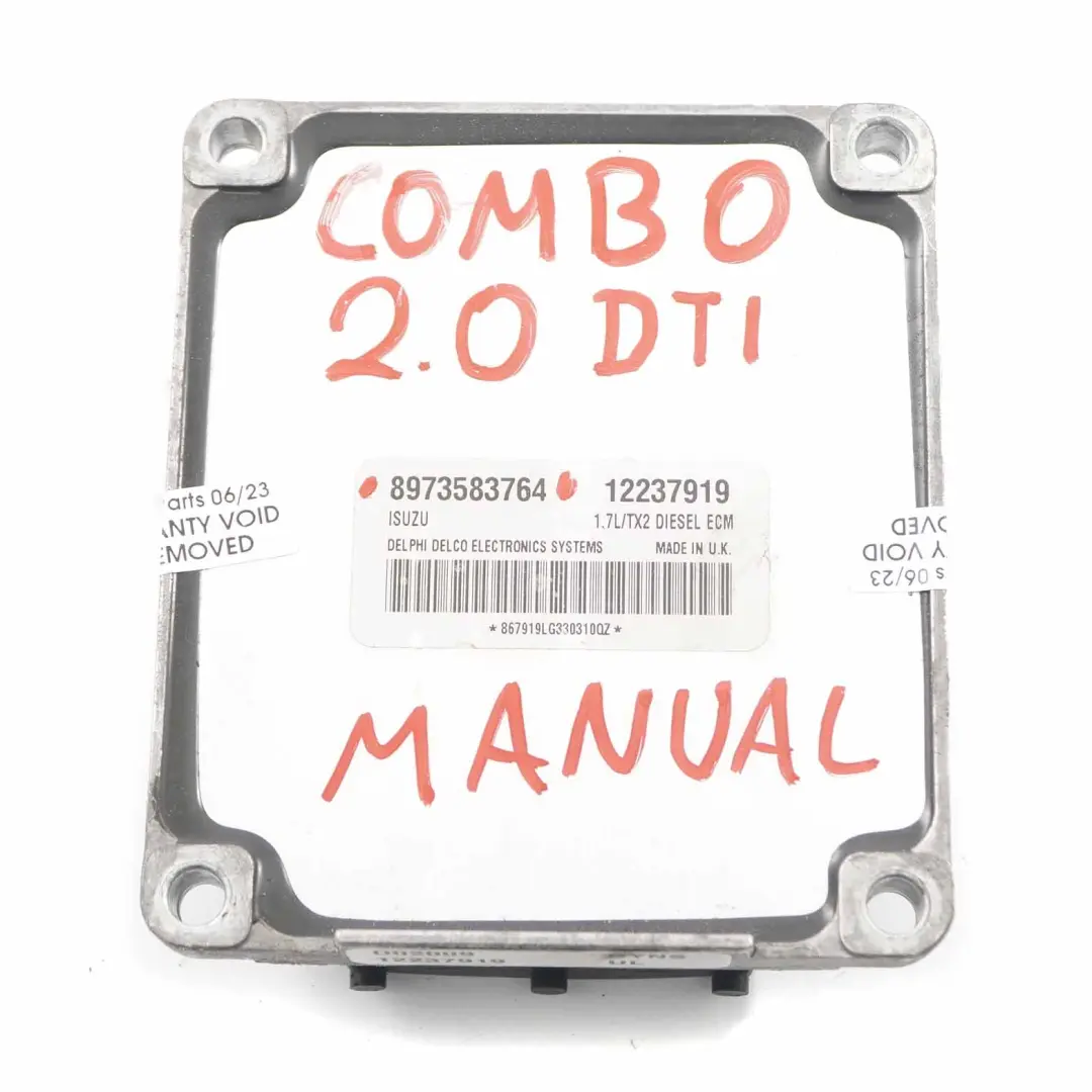  Motorsteuergerät Opel Combo 2.0 DTI Diesel Steuergerät ECU ECM - SKU 8973583764 - Teilenummer 8973583764