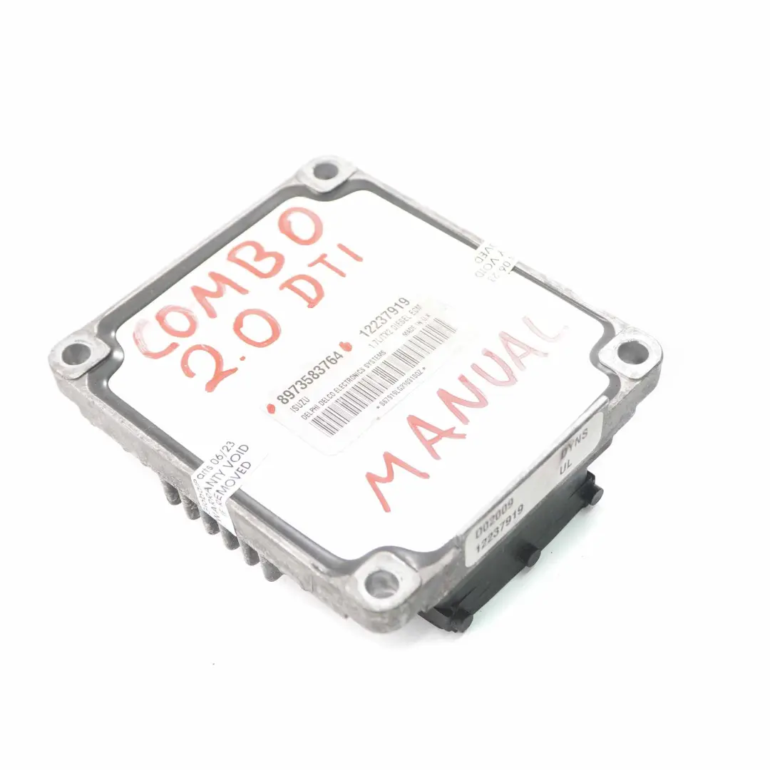 Module de contrôle moteur Opel Combo 2.0 DTI Diesel ECU ECM pour à propos du numéro de pièce 8973583764 Module de contrôle moteur Opel Combo 2.0 DTI Diesel ECU ECM - SKU 8973583764 - Numéro de pièce 8973583764
