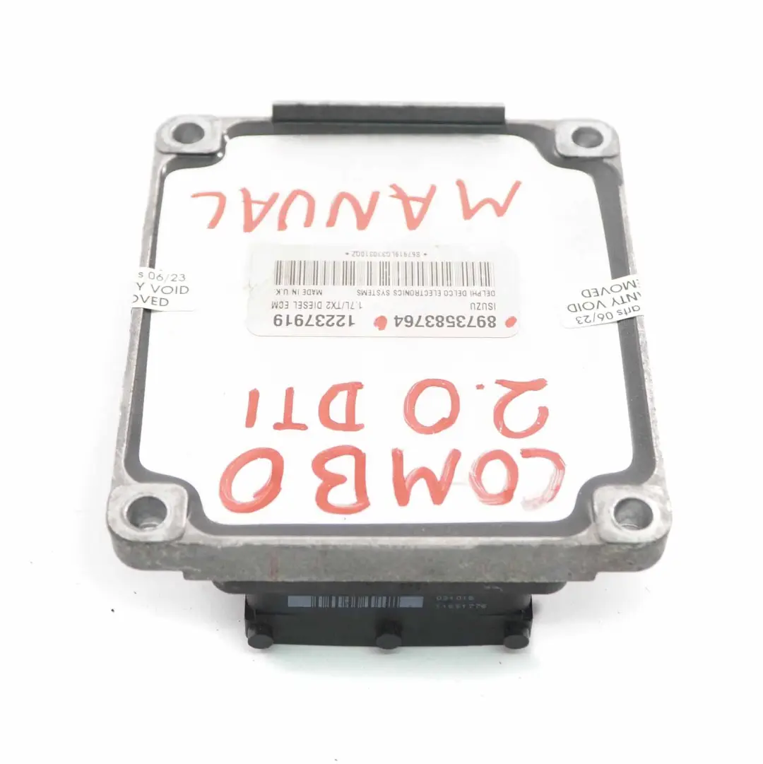 Unidad de Control del Motor Opel Combo 2.0 DTI Diesel ECU ECM para con número de pieza 8973583764 Unidad de Control del Motor Opel Combo 2.0 DTI Diesel ECU ECM - SKU 8973583764 - Número de pieza 8973583764