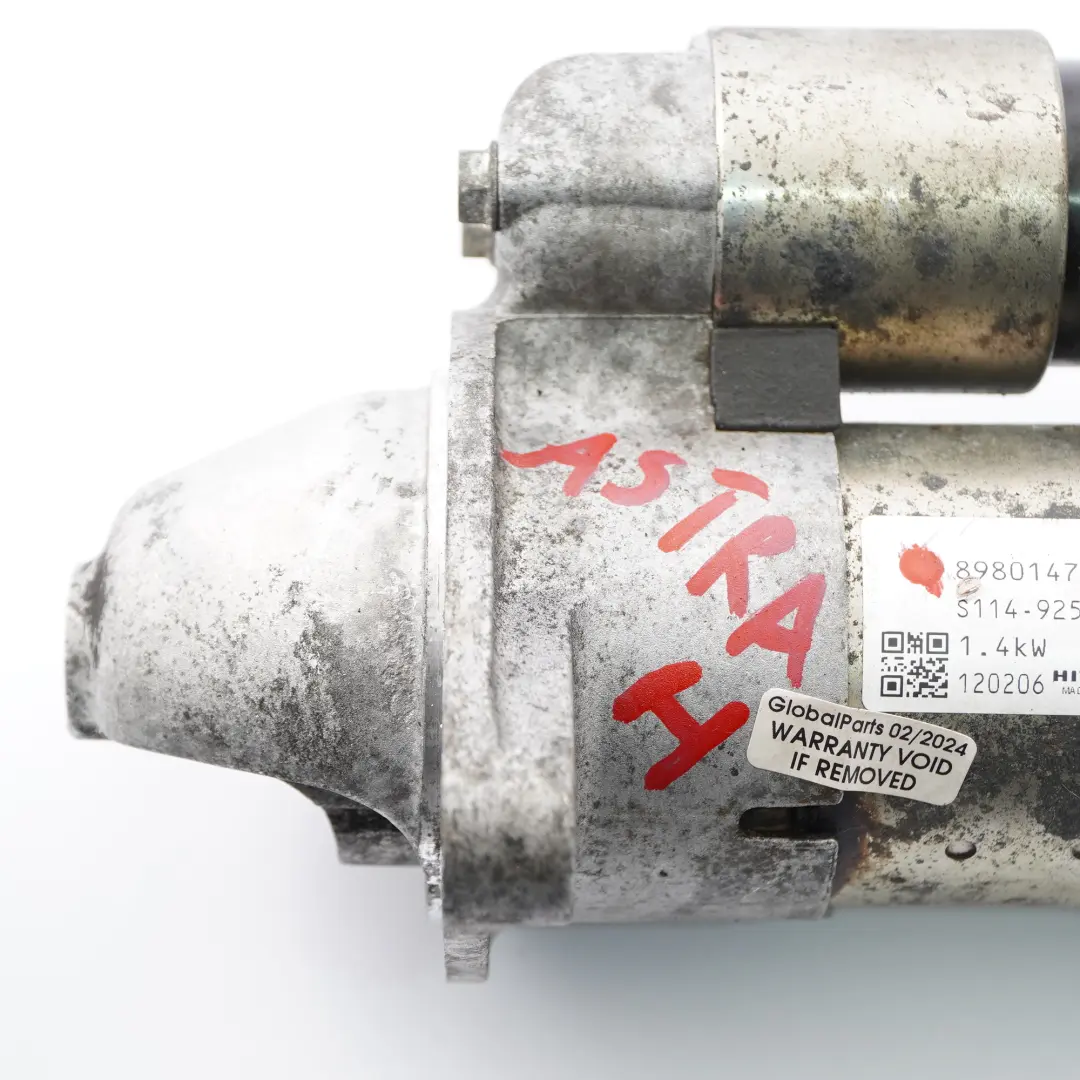 Vauxhall Astra H Corsa D Merriva B 1.7 CDTI Engine Starter Motor - SKU 8980147432 - Part number 8980147432