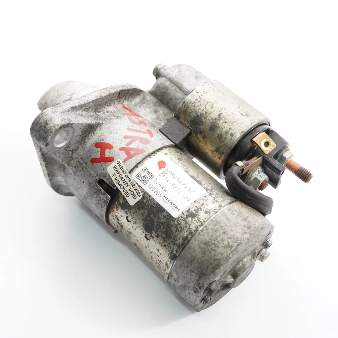 Vauxhall Astra H Corsa D Merriva B 1.7 CDTI Engine Starter Motor - SKU 8980147432 - Part number 8980147432