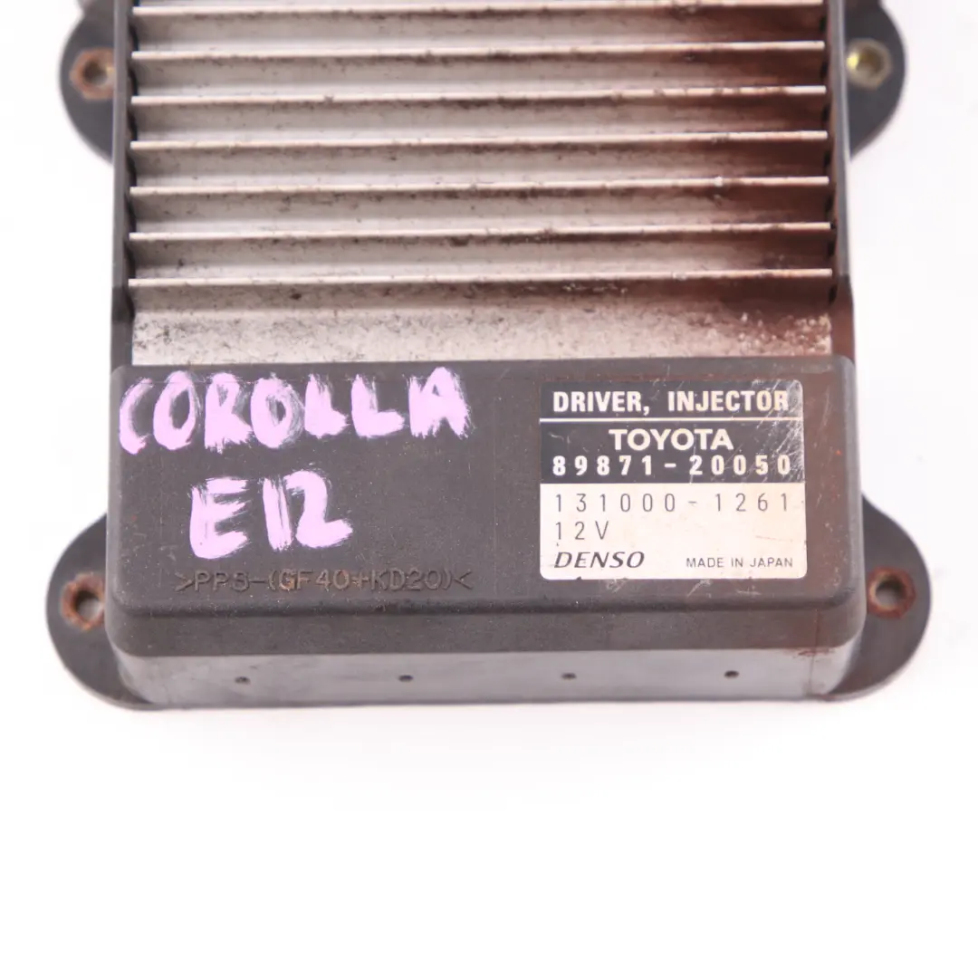 Driver Injector Control Module ECU Denso to Toyota Corolla E12 Diesel with Part number 89871-20050 Toyota Corolla E12 Diesel Driver Injector Control Module ECU Denso - SKU 89871-20050 - Part number 89871-20050