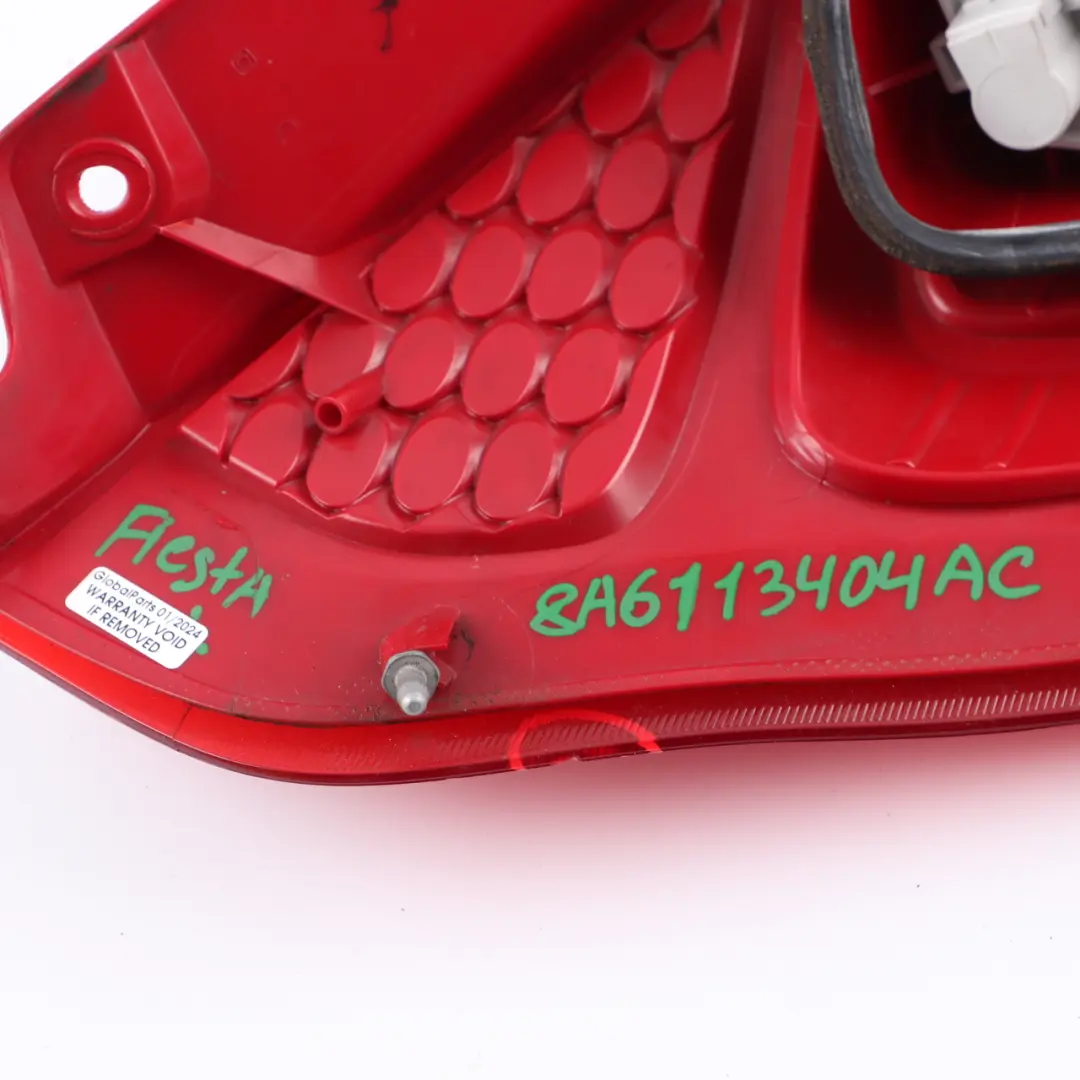 Tail Light Lamp Side Panel Rear Right O/S Taillight to Ford Fiesta MK7 with Part number 8A6113404AC Ford Fiesta MK7 Tail Light Lamp Side Panel Rear Right O/S Taillight - SKU 8A6113404AC - Part number 8A6113404AC