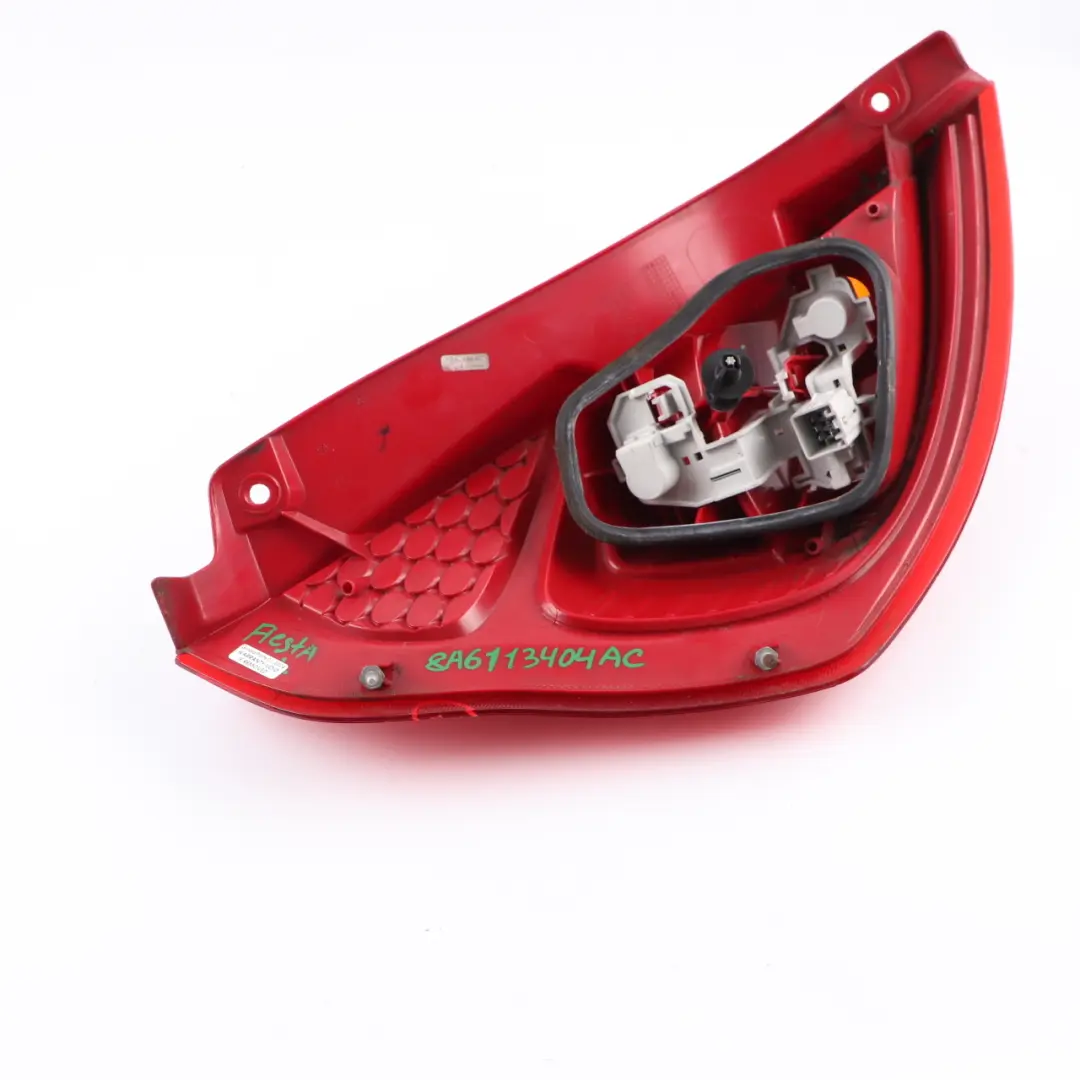 Tail Light Lamp Side Panel Rear Right O/S Taillight to Ford Fiesta MK7 with Part number 8A6113404AC Ford Fiesta MK7 Tail Light Lamp Side Panel Rear Right O/S Taillight - SKU 8A6113404AC - Part number 8A6113404AC