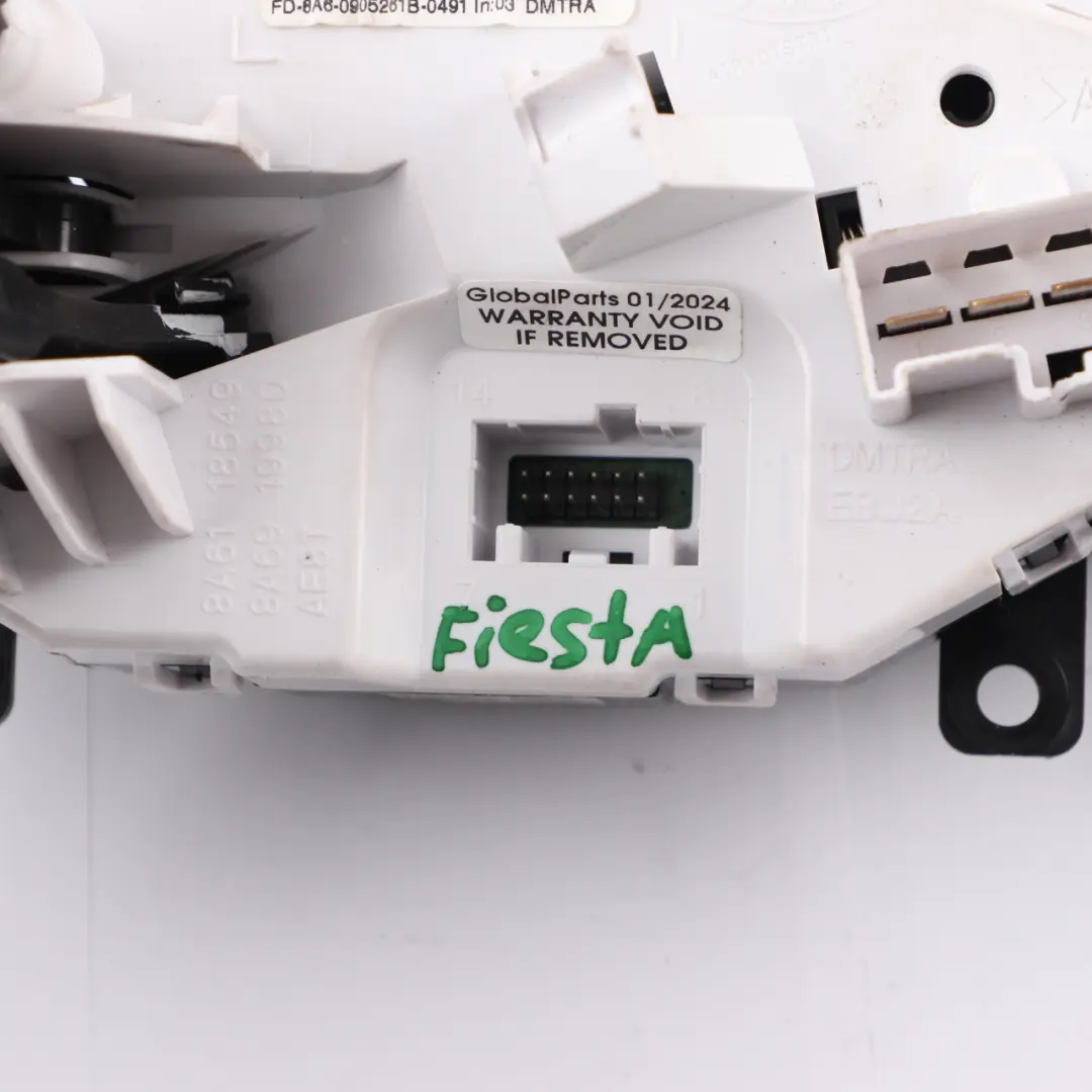 Ford Fiesta MK7 Klimaanlage Panel Heizung Klimasteuergerät - SKU 8A6119980BE - Teilenummer 8A6119980BE