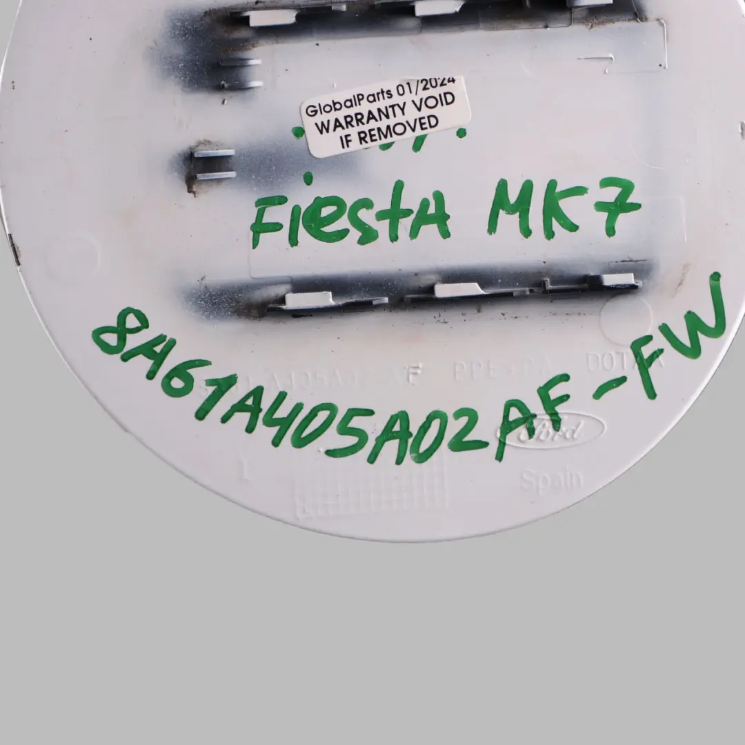 Filler Fill in Flap Cover Cap Frozen White Z2 to Ford Fiesta MK7 Fuel with Part number 8A61A405A02AF Ford Fiesta MK7 Fuel Filler Fill in Flap Cover Cap Frozen White Z2 - SKU 8A61A405A02AF-FW - Part number 8A61A405A02AF