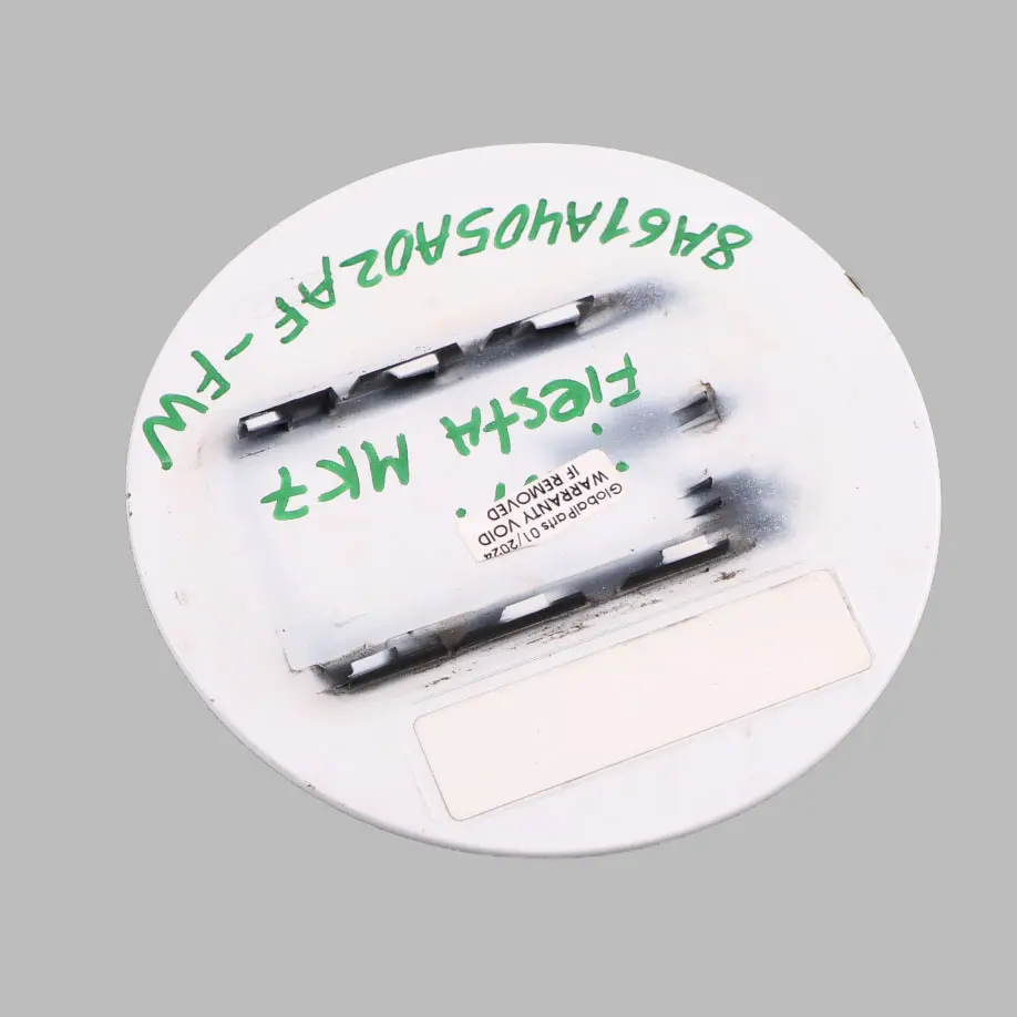 Filler Fill in Flap Cover Cap Frozen White Z2 to Ford Fiesta MK7 Fuel with Part number 8A61A405A02AF Ford Fiesta MK7 Fuel Filler Fill in Flap Cover Cap Frozen White Z2 - SKU 8A61A405A02AF-FW - Part number 8A61A405A02AF