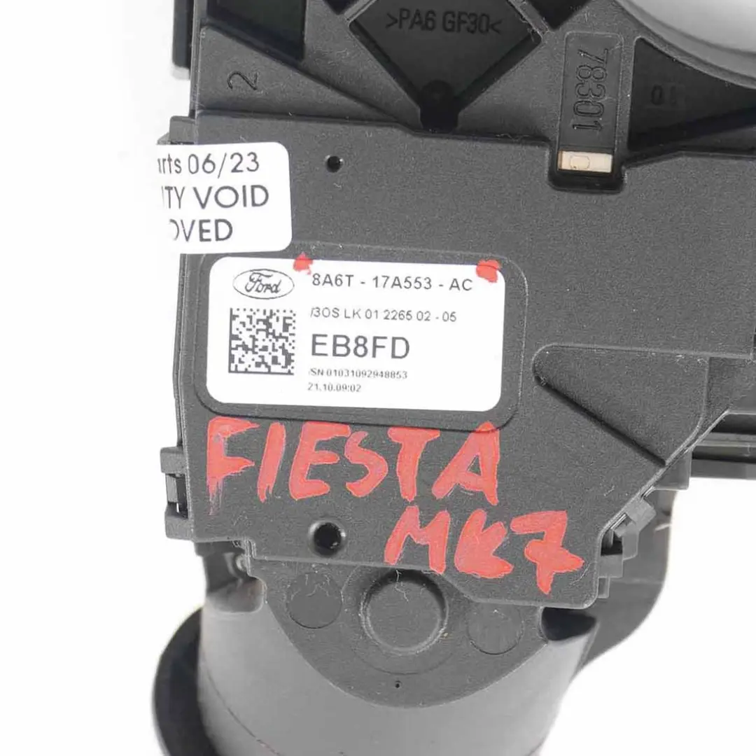 Ford Fiesta MK7 Interruptor unidad control limpiaparabrisas columna - SKU 8A6T17A553AC - Número de pieza 8A6T17A553AC