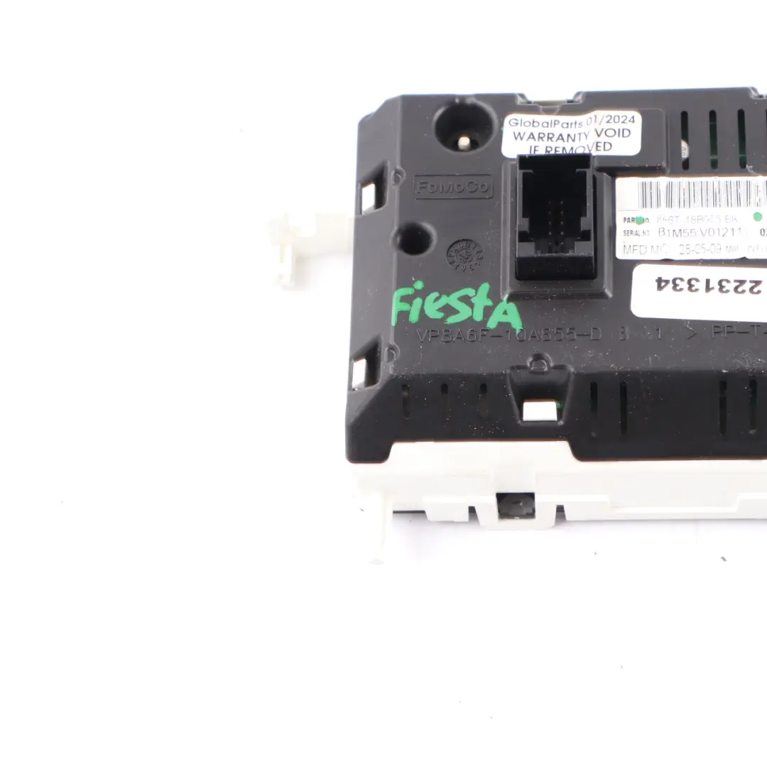 Dashboard Front Display Screen Head Unit to Ford Fiesta MK7 with Part number 8A6T18B955BK Ford Fiesta MK7 Dashboard Front Display Screen Head Unit - SKU 8A6T18B955BK - Part number 8A6T18B955BK