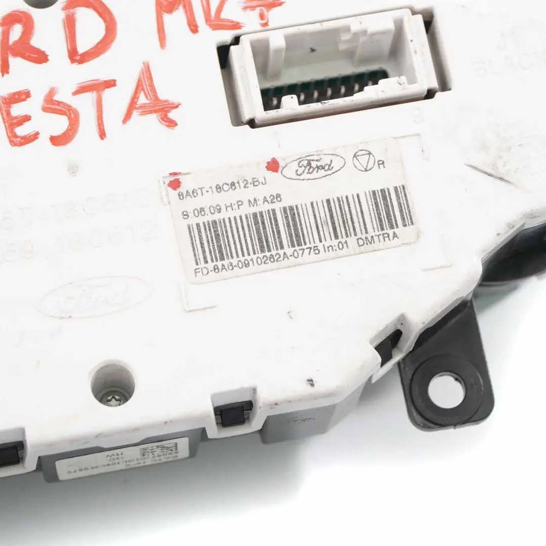 Ford Fiesta MK7 Calefacción Climatizador Aire Acondicionado Panel - SKU 8A6T18C612BJ - Número de pieza 8A6T18C612BJ