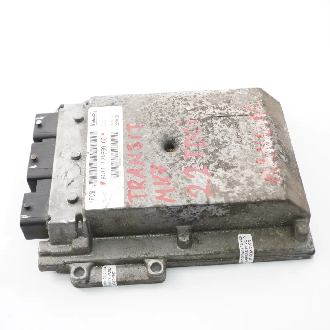 Modulo unità controllo motor ECU per Ford Transit MK7 2.2 TDCI Diesel con numero di parte 8C1112A650CC Ford Transit MK7 2.2 TDCI Diesel Modulo unità controllo motor ECU - SKU 8C1112A650CC - Numero di parte 8C1112A650CC