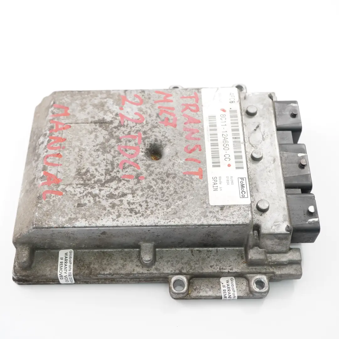 Module l'unité contrôle moteur ECU pour Ford Transit MK7 2.2 TDCI Diesel à propos du numéro de pièce 8C1112A650CC Ford Transit MK7 2.2 TDCI Diesel Module l'unité contrôle moteur ECU - SKU 8C1112A650CC - Numéro de pièce 8C1112A650CC