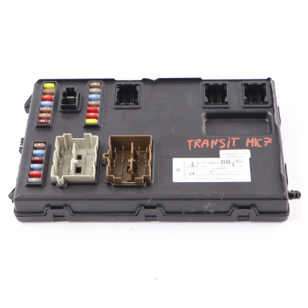 Fuse Box Body Control Module ECU BCM Unit 8C1T-14A073-BB to Ford Transit MK7 with Part number 8C1T14A073BB Ford Transit MK7 Fuse Box Body Control Module ECU BCM Unit 8C1T-14A073-BB - SKU 8C1T14A073BB - Part number 8C1T14A073BB