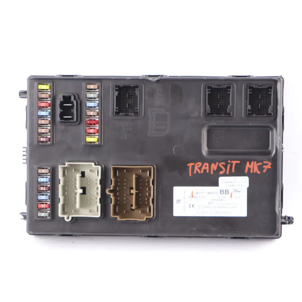 Ford Transit MK7 Sicherungs kasten Body Control Modul ECU BCM 8C1T14A073BG - SKU 8C1T14A073BB - Teilenummer 8C1T14A073BB