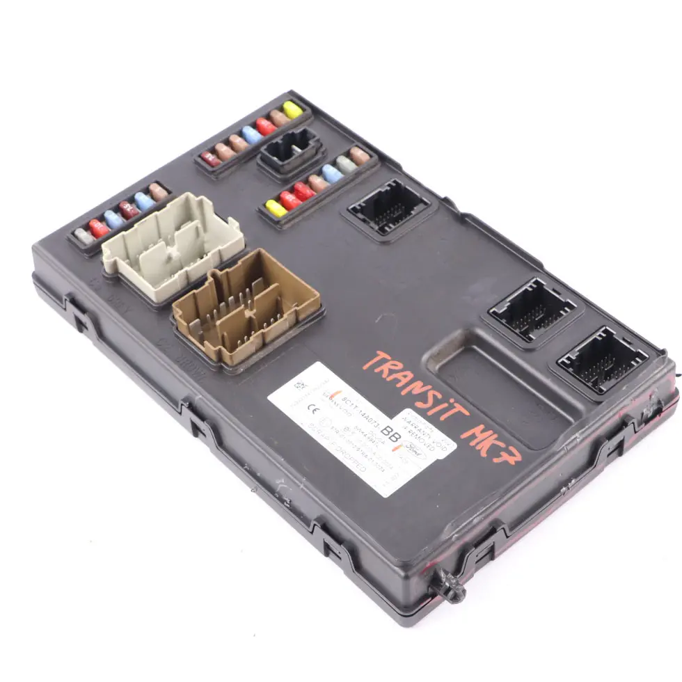 Ford Transit MK7 Sicherungs kasten Body Control Modul ECU BCM 8C1T14A073BG - SKU 8C1T14A073BB - Teilenummer 8C1T14A073BB