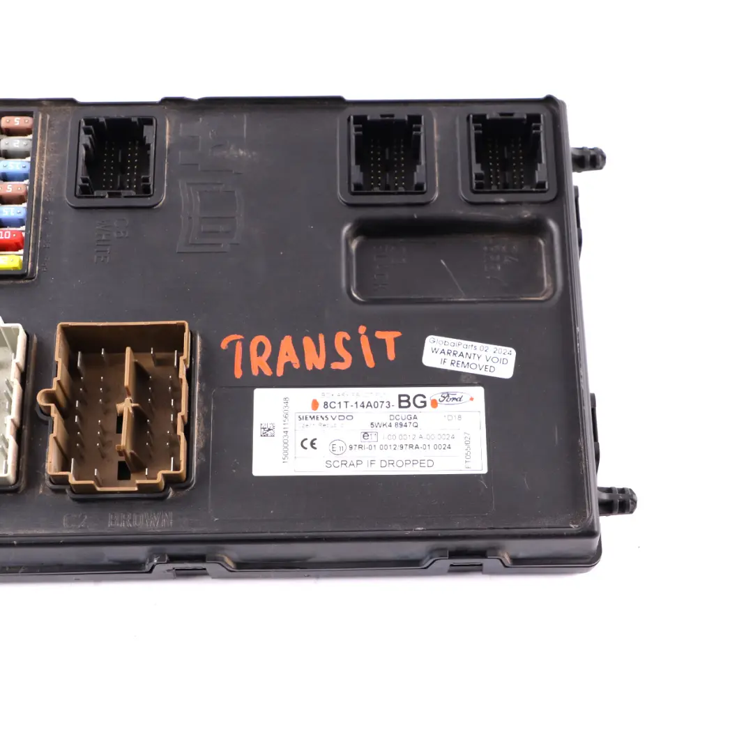 Ford Transit MK7 Fuse Box Body Control Module ECU BCM Unit - SKU 8C1T14A073BG - Part number 8C1T14A073BG