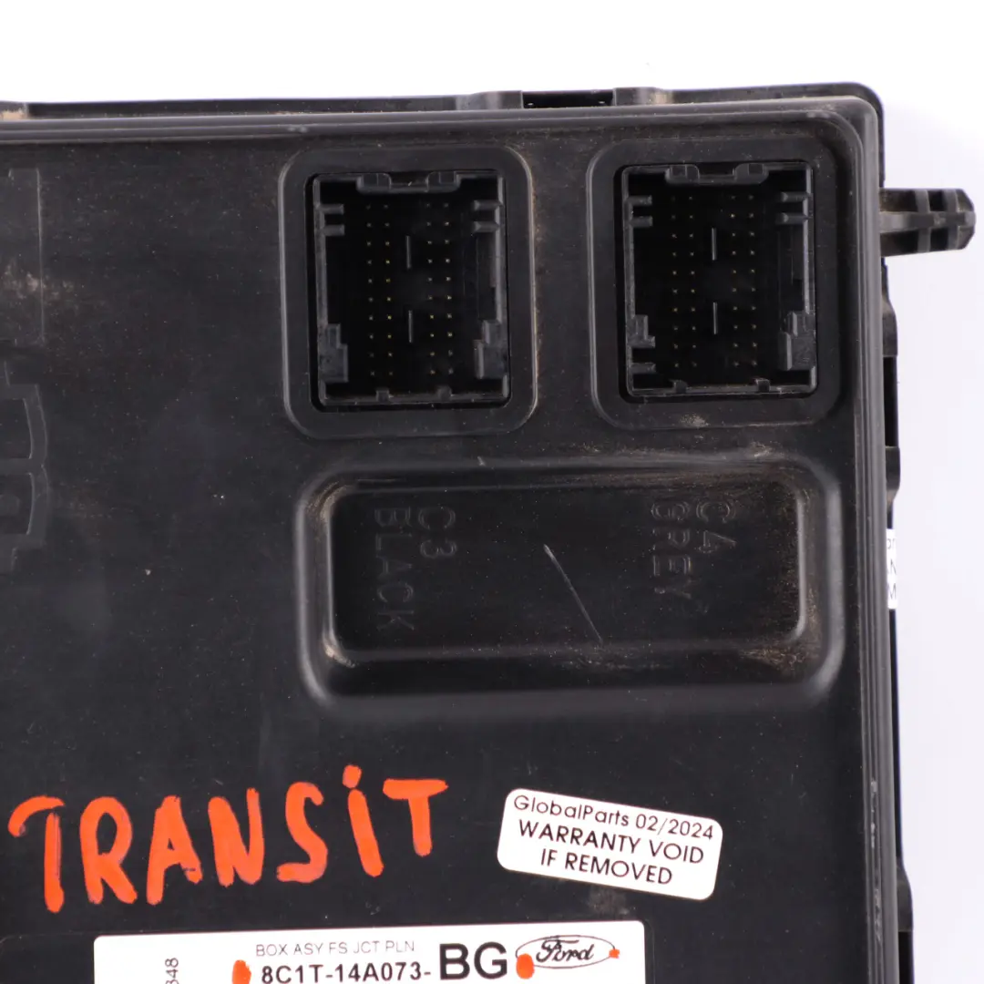 Caja fusibles Módulo control cuerpo ECU BCM Unidad para Ford Transit MK7 con número de pieza 8C1T14A073BG Ford Transit MK7 Caja fusibles Módulo control cuerpo ECU BCM Unidad - SKU 8C1T14A073BG - Número de pieza 8C1T14A073BG