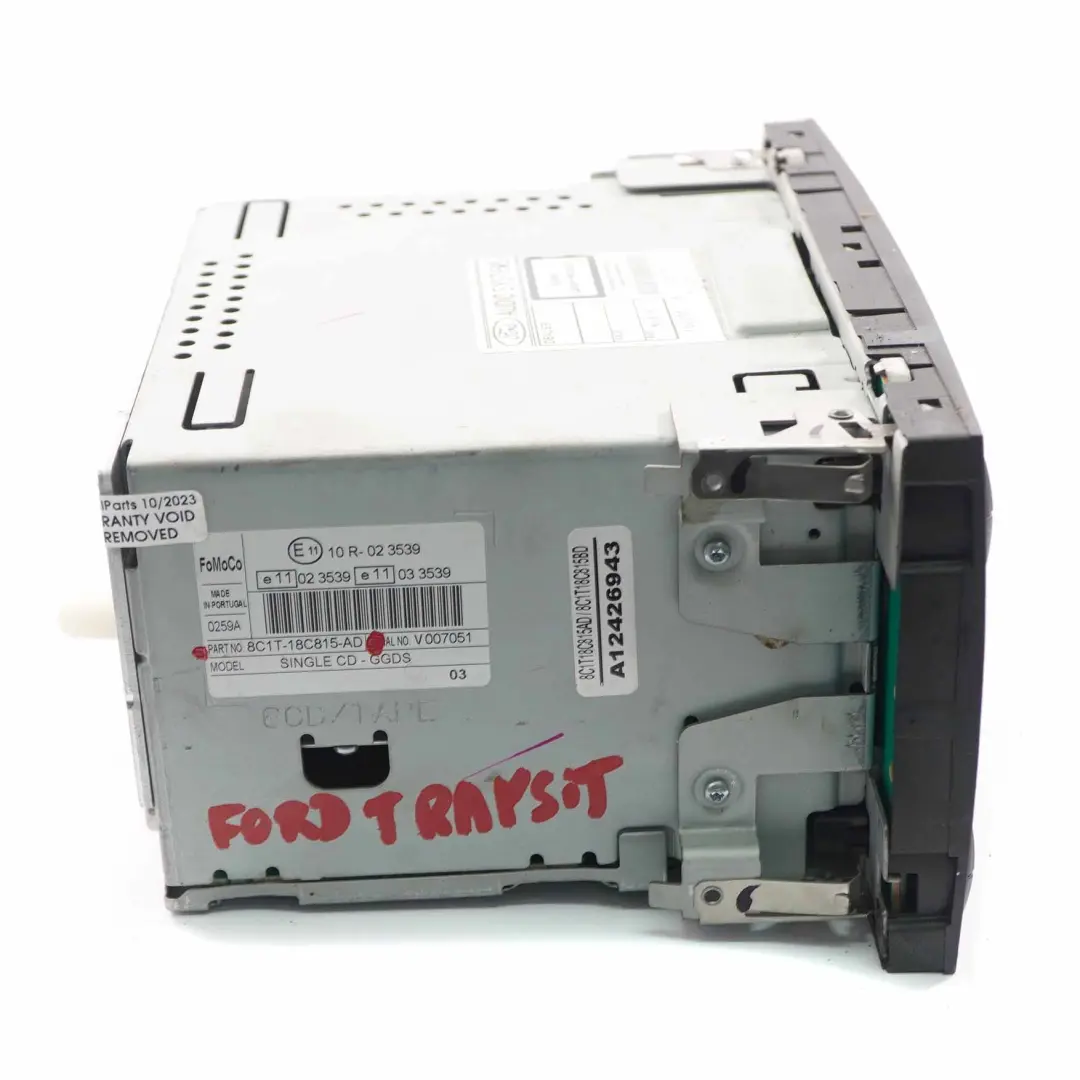 Ford Transit MK7 lettore CD Radio Stereo Audio Head Unit - SKU 8C1T18C815AD - Numero di parte 8C1T18C815AD