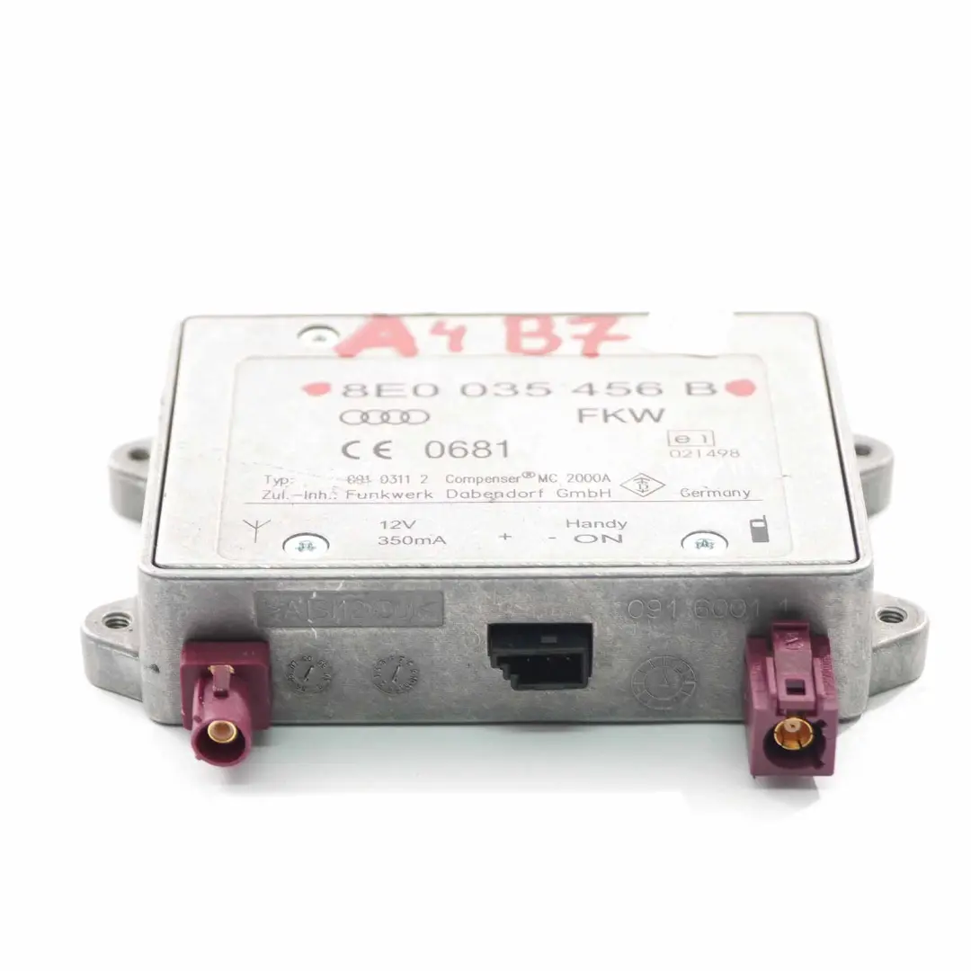 Audi A4 B7 Antenna Amplifier Aerial Module Booster Control Unit - SKU 8E0035456B - Part number 8E0035456B