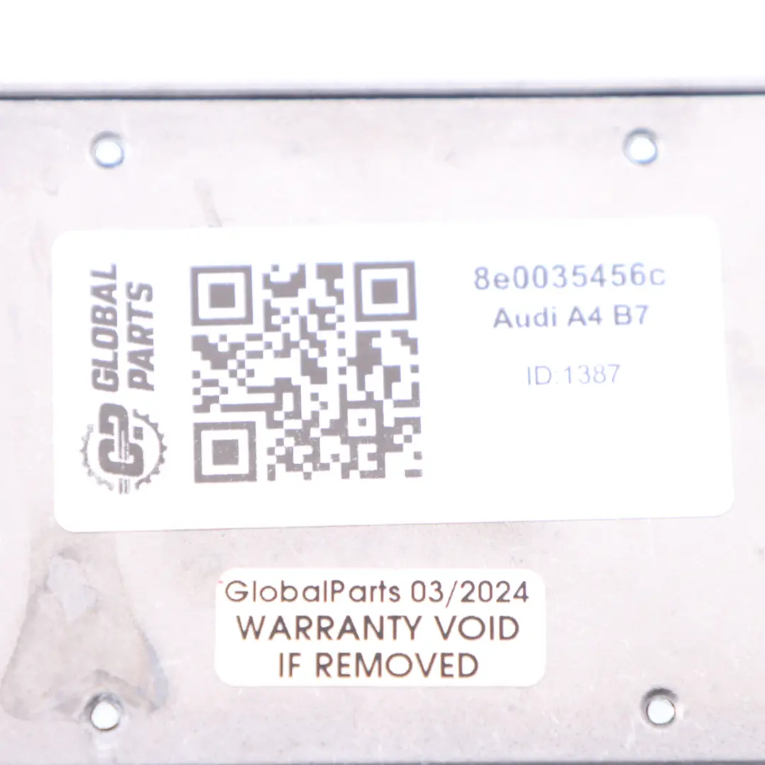 Módulo amplificador de señal de antena de telefonía Audi A4 B7 para con número de pieza 8E0035456C Módulo amplificador de señal de antena de telefonía Audi A4 B7 - SKU 8E0035456C - Número de pieza 8E0035456C