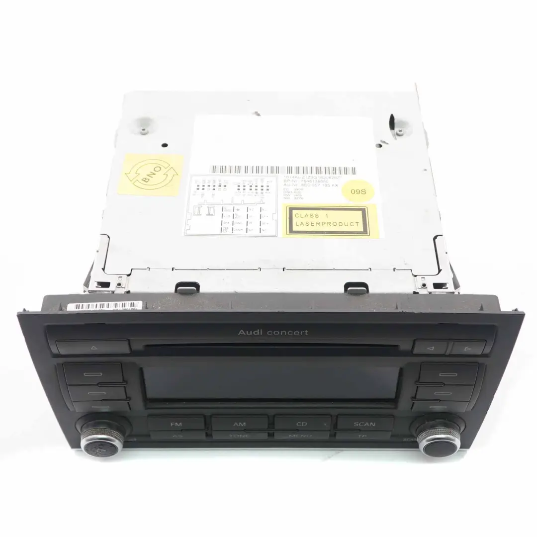 Radio Media Player Audio CD Concert para Audi A4 B7 con número de pieza 8E0057185KX Audi A4 B7 Radio Media Player Audio CD Concert - SKU 8E0057185KX - Número de pieza 8E0057185KX