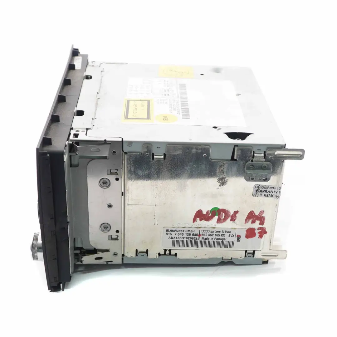 Audi A4 B7 Radio Media Player Audio CD Unité principale Concert - SKU 8E0057185KX - Numéro de pièce 8E0057185KX