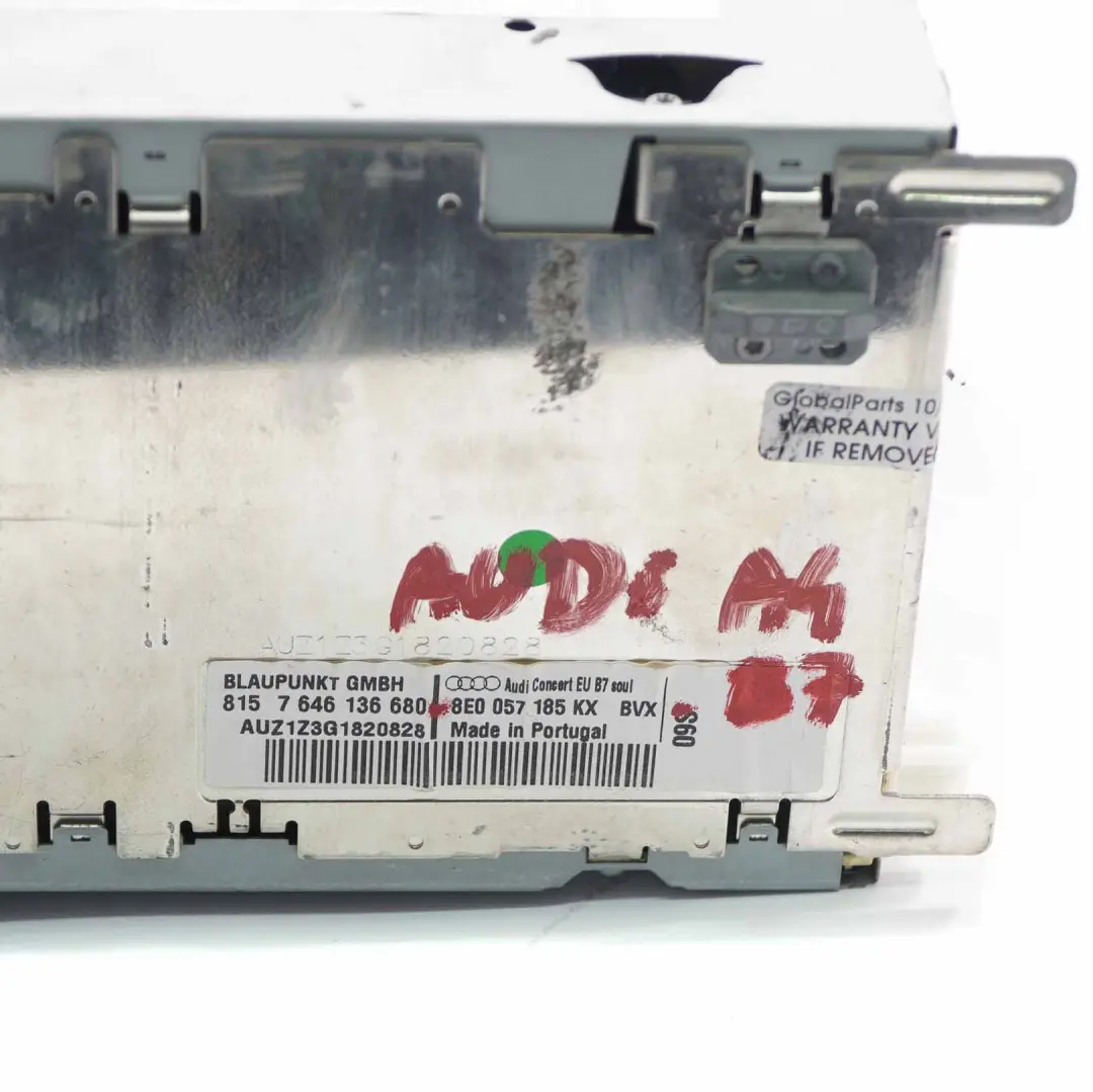 Radio Media Player Audio CD Unité principale Concert pour Audi A4 B7 à propos du numéro de pièce 8E0057185KX Audi A4 B7 Radio Media Player Audio CD Unité principale Concert - SKU 8E0057185KX - Numéro de pièce 8E0057185KX